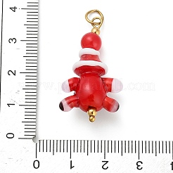 Christmas Handmade Lampwork Pendants&nbsp;LS-STAS-C147-03A