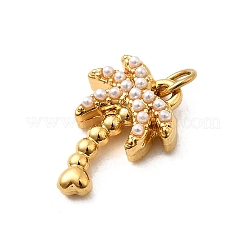 304 Stainless Steel ABS Imitation Pearl Pendants&nbsp;STAS-B097-07G-01