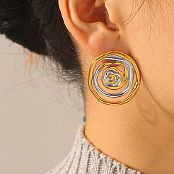 304 Stainless Steel Stud Earrings for Women&nbsp;WG388DD-01