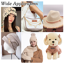 40Pcs 4 Colors Rectangle with Heart Pattern Imitation Leather Label Tags&nbsp;DIY-WR0005-76