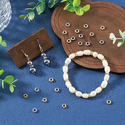 20Pcs 2 Colors Brass Spacer Beads&nbsp;KK-TA0008-73
