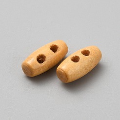 2-Hole Wooden Buttons&nbsp;BUTT-WH0028-90C