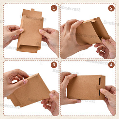 20Pcs Foldable Creative Kraft Paper Box&nbsp;CON-BBC0001-07