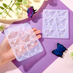 2Pcs 2 Styles DIY Silicone Pendant Molds&nbsp;DIY-TA0011-26