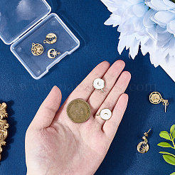 8Pcs 4 Styles Brass Pendants&nbsp;KK-SC0007-20