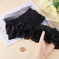 2 Yards 3 Layer Pleated Chiffon Lace Trim&nbsp;OCOR-GF0003-32