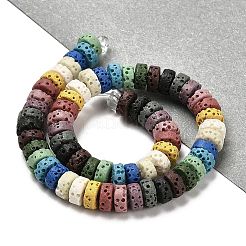 Natural Lava Rock Dyed Beads Strands&nbsp;G-L586-A01-05
