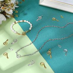 100Pcs 2 Colors Tibetan Style Alloy Hook Clasps&nbsp;FIND-PH0060-06