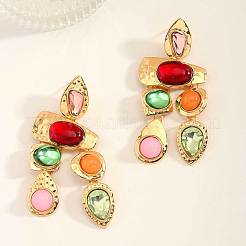 Alloy Nuggets Dangle Stud Earrings&nbsp;FS-WG8F64B-01