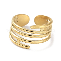 304 Stainless Steel Open Cuff Rings&nbsp;RJEW-L109-011G