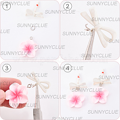 24Pcs 6 Colors Alloy Stud Earrings Findings&nbsp;FIND-SC0016-80