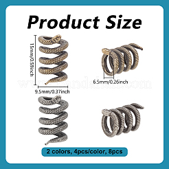 8Pcs 2 Colors Brass Beads&nbsp;KK-OC0001-82