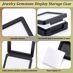 Square Acrylic Loose Diamond Display Boxes&nbsp;CON-WH0107-11A-01