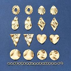 16Pcs 8 Style 201 Stainless Steel Pendants&nbsp;DIY-FS0005-37G