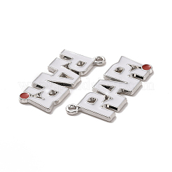 Christmas Theme Rack Plating Alloy Enamel Pendants&nbsp;PALLOY-O109-42P