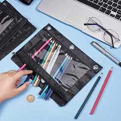 Oxford Cloth with Alloy Pen Cases for 3-Ring Binder&nbsp;AJEW-CP0008-02B