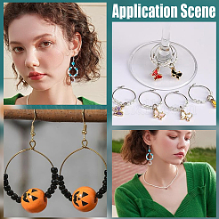 50Pcs Long-Lasting Plated Brass Hoop Earrings Findings&nbsp;KK-BBC0013-19