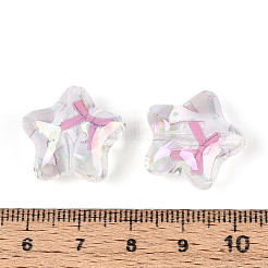 UV Plating Printed Transparent Acrylic Beads&nbsp;PACR-N017-01A