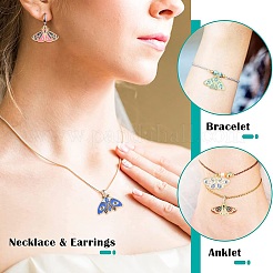30Pcs 5 Styles Alloy Enamel Pendants&nbsp;ENAM-CJ0005-34
