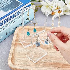 Transparent Acrylic Earring Display Stands&nbsp;EDIS-WH0007-01