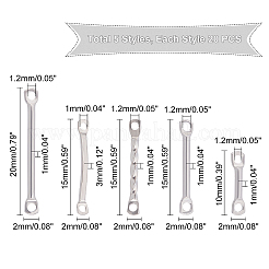 100Pcs 5 Style 304 Stainless Steel Link Connectors&nbsp;STAS-DC0002-10