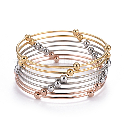 Fashion 201 Stainless Steel Bangle Sets&nbsp;X-BJEW-L664-023C-M-1