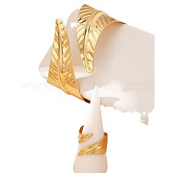 Leaf Alloy Cuff Bangle & Cuff Ring Sets&nbsp;FS-WG9A994-01
