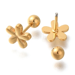 Ion Plating(IP) 304 Stainless Stell Studs Earring&nbsp;EJEW-H008-01G