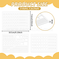 3Pcs Acrylic Diary Planning Template&nbsp;DIY-BC0017-17