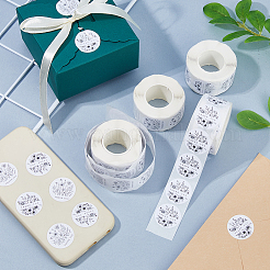 4 Rolls 2 Styles Paper Self-Adhesive Stickers&nbsp;DIY-FH0010-69
