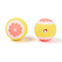 Fruits Theme Handmade Polymer Clay Beads&nbsp;CLAY-T022-04G