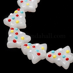 Handmade Bumpy Glass Beads Strands&nbsp;LAMP-F032-08I