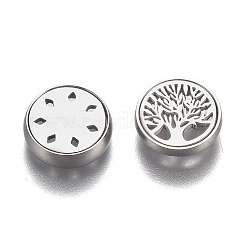 304 Stainless Steel Diffuser Locket Aromatherapy Essential Oil&nbsp;AJEW-N025-07P