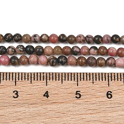 Natural Rhodonite Beads Strands&nbsp;GG-CBA0389-A06-3mm