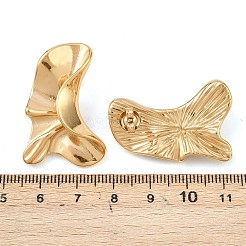 304 Stainless Steel Nuggets Stud Earrings&nbsp;EJEW-K268-77G