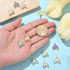 10Pcs 5 Colors Rack Plating Alloy Pendants&nbsp;FIND-YW0006-42