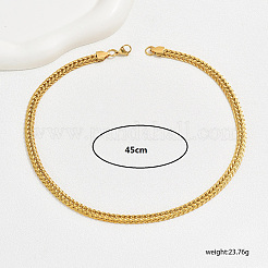 Elegant 201 Stainless Steel Wheat Chain Necklaces for Daily Layering and Vacation Style&nbsp;NT2171-1