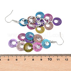 430 Stainless Steel Dangle Earrings&nbsp;EJEW-B157-01C