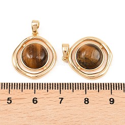 Natural Tiger Eye Pendants&nbsp;KK-H538-22B-G