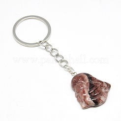 Synthetic & Natural Gemstone Keychain&nbsp;KEYC-S253-08
