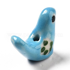 Handmade Printed Porcelain Beads&nbsp;PORC-F005-04F