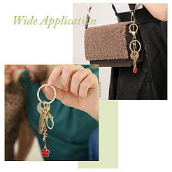 6Pcs Alloy Enamel Keychain&nbsp;KEYC-FH00065