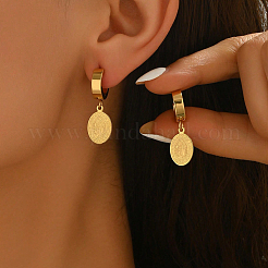 Stainless Steel Oval Hoop Earrings&nbsp;UB2921