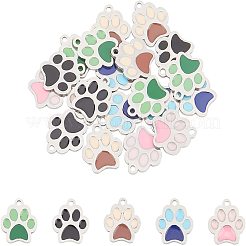 20Pcs 5 Colors 304 Stainless Steel Enamel Charms&nbsp;STAS-UN0026-51