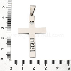Non-Tarnish Father's Day 201 Stainless Steel Pendants&nbsp;STAS-N103-189P