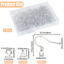 300Pcs 304 Stainless Steel French Earring Hooks&nbsp;STAS-SP0001-36