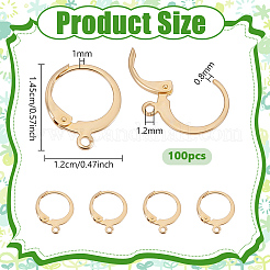 100Pcs 304 Stainless Steel Leverback Earring Findings&nbsp;STAS-PH0007-53