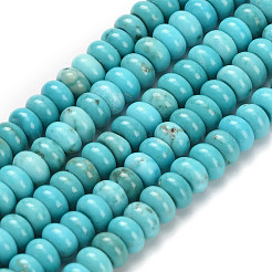 Natural Howlite Beads Strands&nbsp;G-Z110-B16-2x4mm