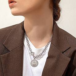 12Pcs 6 Style 304 Stainless Steel Pendants&nbsp;STAS-SZ0001-44P