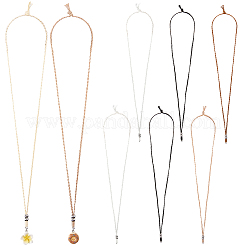 10Pcs 5 Colors Waxed Polyester Cord Adjustable Necklaces Making&nbsp;AJEW-SC0004-32